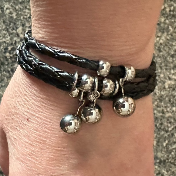 Steel By Design Jewelry - Leather Triple Layer Magnetic Bracelet NWOT
